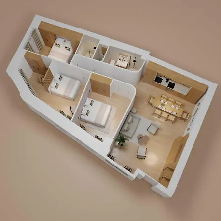 Elegant With Ac - 3br-6p- Montorgueil アパート